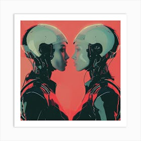 Classic Sci-Fi Robots Art Print