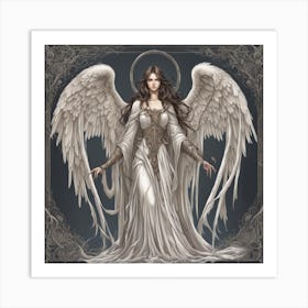 Angel With Wings Art Print