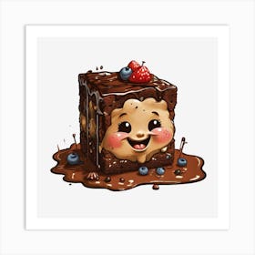 Chocolate Cake Art Print