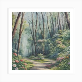 Nature Flower Forest 1 Art Print