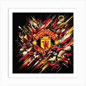 Manchester United F.C. Logo Wall Art 8 Art Print