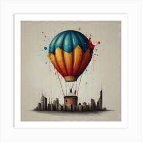 Hot Air Balloon Art Print