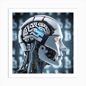 Portrait Of Artificial Intelligence Art Print