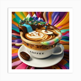 Coffee Ad Art Print