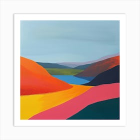 Colourful Abstract Lake District National Park England 1 Art Print