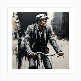 'Bicyclist' Art Print