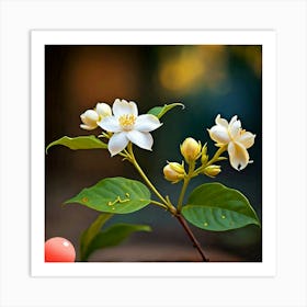 Jasmine Flower Art Print