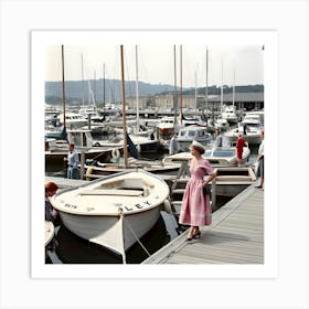 The Old Marina~Reimagined by Hall-O-Gram Creations, hallogram, hallogramcreations 3 Art Print