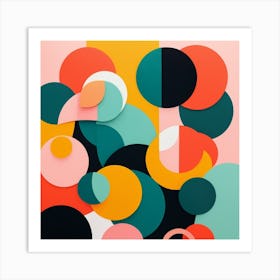 Abstract Circles Art Print