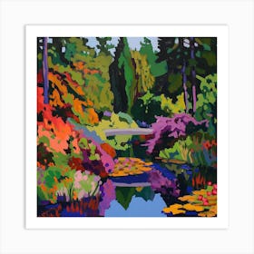 Colourful Gardens Butchart Gardens Canada 4 Art Print