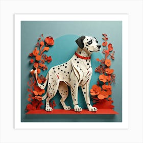 Minimalist, Dalmatian 1 Art Print