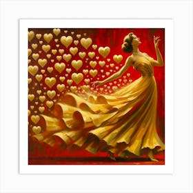 Dance Of Hearts Art Print