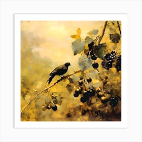 Bird On A Branch Art Print