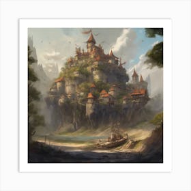 Fantasy Castle 61 Art Print