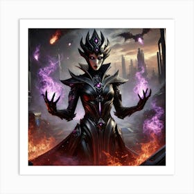 A Dark And Dramatic Sci Fi Scene Featuring Queen S Art Print