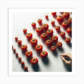 Tomatoes On A Table Art Print