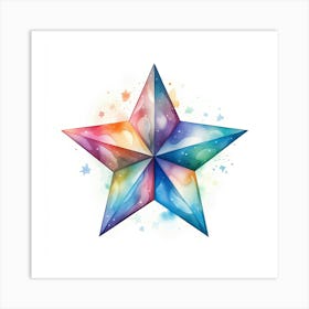 Watercolor Star Art Print