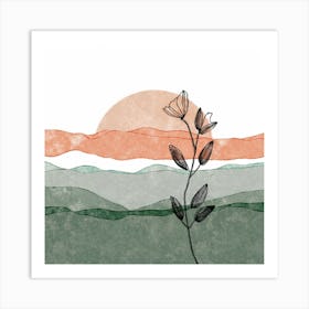 Indian Sunset Art Print