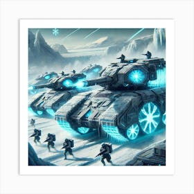 Glacier Tank Divisions Art Print