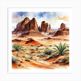 Red Sands Of The Desert Art Print