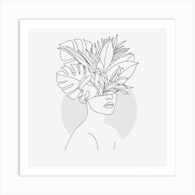 Tropical Woman print Art Print