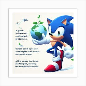 Sonic The Hedgehog 18 Art Print