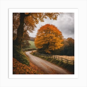 Autumn Road 6 Art Print