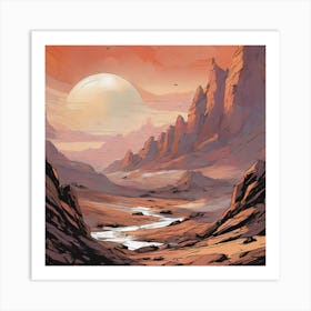 Desert Landscape Art Print