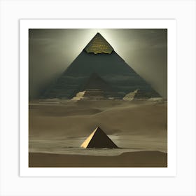 Pyramids Of Giza Art Print