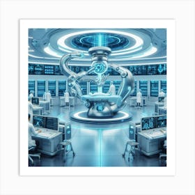 Futuristic Laboratory Art Print