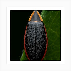 Beetle On Leaf 1 Art Print