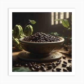 Coffee Beans In A Bowl 11 Art Print