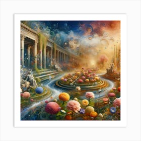 Garden Of Flowers Art Print