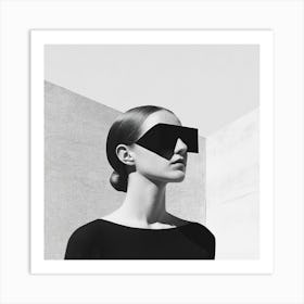 Woman Wearing Sunglasses Art Print