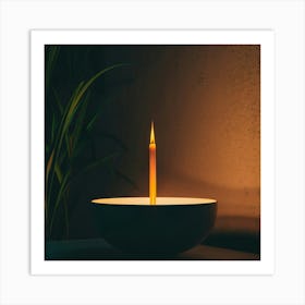 Easter Vigil With Fire And Candlelight 3d Render Art Print