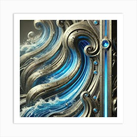 Cascade Sovereignty Water Manipulation Artwork Season 13 Ignis Luporum Art Print