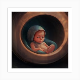 Child in Womb  Art Print