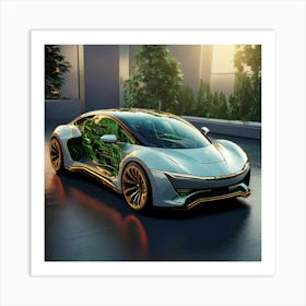 Firefly Futuristic Electric Car Design For Sustainable Mobility 41996 (2) Art Print