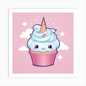 Unicorn Cupcake Art Print