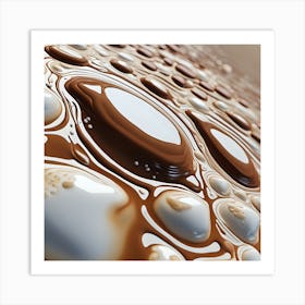 Chocolate Drips Art Print