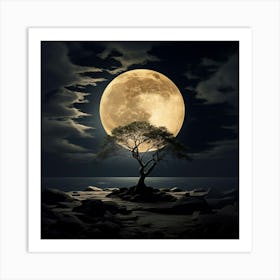 Full Moon Art Print