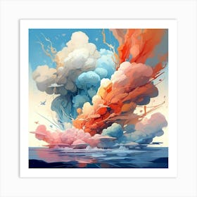 Atmospheric Abstraction Capturing Art Print