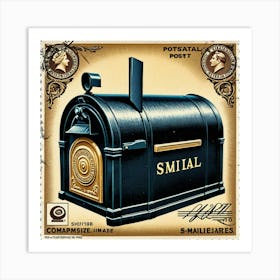 Stamp Postage Mail Letter Envelope Collectible Philately Postal Communication Paper Collec (5) Art Print