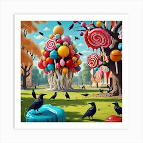 Lollipop Tree Art Print