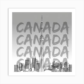 Canada Skyline Art Print