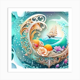 Mermaid 1 Art Print