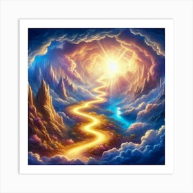 Dream Path In The Clouds Art Print