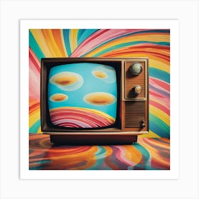 Psychedelic Television Art Print