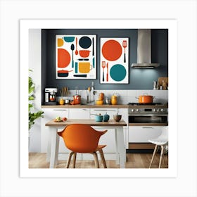 Modern Kitchen Wall Art Art Print