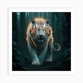 White Tiger 1 Art Print